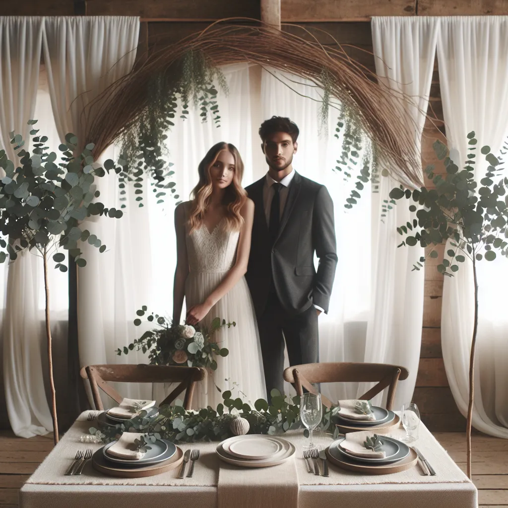 Minimalistyczne dekoracje ślubne dla nowoczesnych par